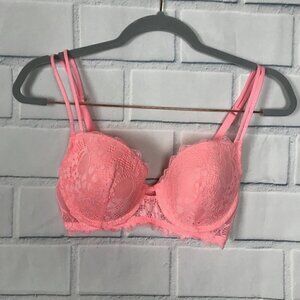 NEW Honeydew Intimates Lace Sexy Pink Bra 32DD